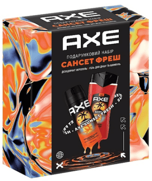 Набор AXE Сансет Фреш (гель для душа, 250 мл + дезодорант спрей, 150 мл), 1 шт