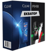 Подарочный набор Clear Экватор (Clear шампунь 2 в 1, 225 мл + Axe гель для душа, 250 мл), 1 шт