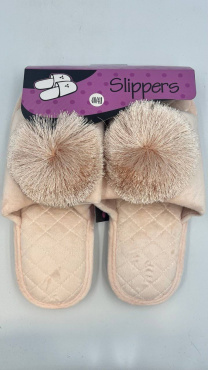 Тапочки комнатные женские арт. NA5110-3 бежевые, р.40-41