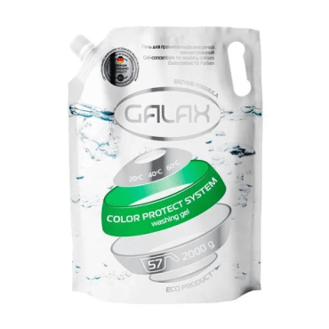 Гель для прання кольорових речей концетрований GALAX, 2000 г (DOYPACK)