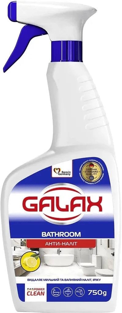 Засіб для миття ванної кімнати Galax das Power Clean Антиналіт 750 г