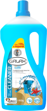 Универсальное средство для мытья полов и стен GALAX das PowerClean Океанская свежесть, 1100 г