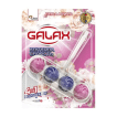 Туалетный блок для унитаза GALAX Extra Power Цветочная свежесть, 55 г