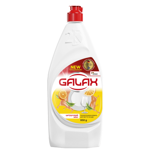 Засіб для миття посуду Galax Цитрусовий мікс рідкий 950 г