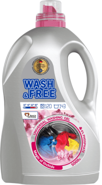 Гель для стирки универсальный WASH&FREE «Магия орхидей», 5000 г