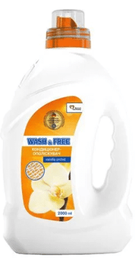 Пом’якшувач для тканин Wash&Free концентрований Ванільна орхідея 2 л