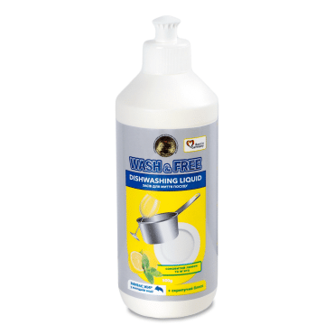 Средство для мытья посуды Wash&Free лимон и мята 500г