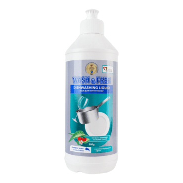 Средство для мытья посуды Wash&Free экстракт алоэ вера и лесной земляники 500г
