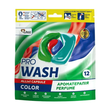Капсули для прання ProWash all in 1 color 12 шт. duypack