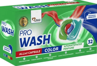 Капсулы для стирки ProWash All in 1 Color 32 шт