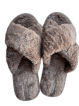 Тапочки домашние женские Twins HS меховые перекрестки chocolate (X) размер 40