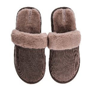 Тапочки домашние мужские Twins HS-OZ VELVET с изнанкой мех коричневый размер 42/43