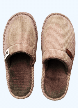 Тапочки домашние мужские Twins HS-OZ вельвет коричневые размер 40/41