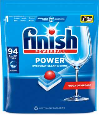 Таблетки для миття посуди в посудомийних машинах Finish powerball, 94 шт