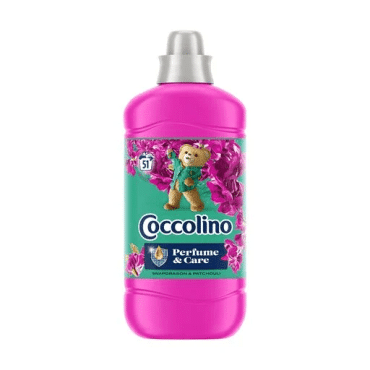 Кондиціонер для білизни Coccolino Perfume & Care Snapdragon & Patchouli КВІТКА ДРАКОНУ, ЛИМОНУ, ПІВОНІЇ ТА ПАЧУЛІ 51 цикл прання, 1.275 л