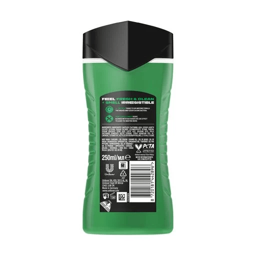 Гель для душу та шампунь Axe Джангл фреш, 250 мл