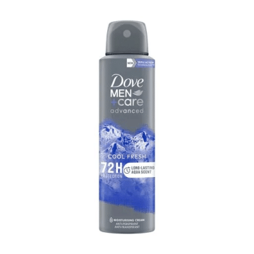 Антиперспирант спрей DOVE MEN+CARE прохладная свежесть 72 часа, 150 мл