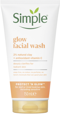 Средство для умывания SIMPLE protect 'n glow очищающее , 150 мл