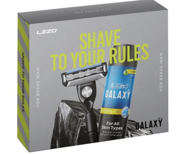 Набор Lezo Box Galaxy (станок для бритья Lezo galaxy, 1 шт + гель  для бритья, 200 мл)