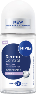 Дезодорант ролл женский Nivea Дерма контроль Восстановление для чувствительной кожи, 50 мл