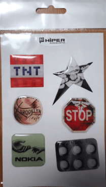 Стикеры 3D Hiper «Игры и развлечения» в ассортименте 10х15 см 1 набор