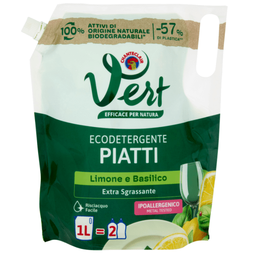Засіб для миття посуду ChanteСlair Vert Limone e Basilico запаска 1 л