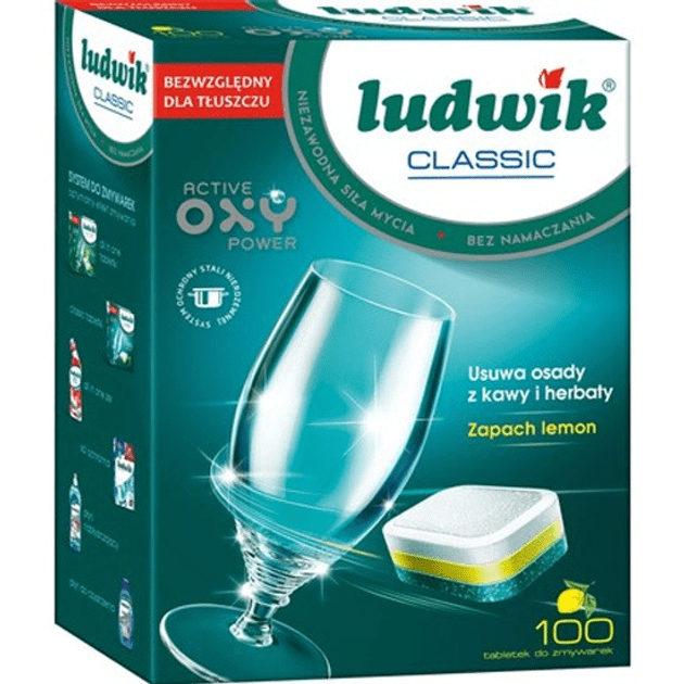 Засіб для посудомийних машин Ludwik Classic таблетки 100 шт.