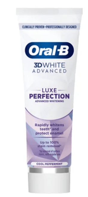 Зубна паста ORAL-B 3D White Advanced Luxe Perfection Досконале відбілювання, 75 мл