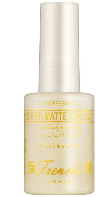 Розумна емаль Frenchi super matte top coat супер матове покриття, 11 мл