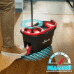 Набор для уборки Vileda Turbo 2in1 Microfibre (швабра 55-130 x 14.5 x 14.5 см + ведро с отжимом, 48 x 28 x 28 см, 12 л) фото 1