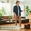 Набор для уборки Vileda Turbo 2in1 Microfibre (швабра 55-130 x 14.5 x 14.5 см + ведро с отжимом, 48 x 28 x 28 см, 12 л) фото 2