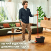 Набір для прибирання Vileda Turbo Smart (швабра 14,5 x 14,5 см + відро з віджимом 45 x 24 x 26 см, 10 л) фото 2