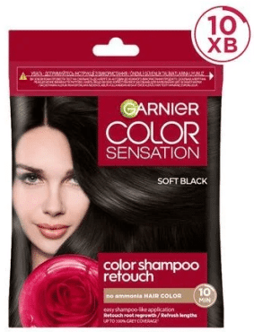 Тонирующий шампунь Garnier Color Sensation 2.0 мягкий черный, 20мл