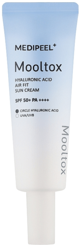 Крем для обличчя Medi-Peel mooltox hyaluronic acid air fit sun сонцезахисний spf 50+ pa++++ 50 мл
