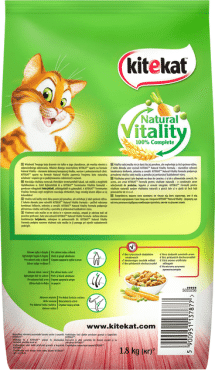 Сухой корм для кошек Kitekat говядина с овощами, 1,8 кг фото 1