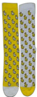 Шкарпетки жіночі класичні Shagal з малюнком каченята розмір 23-25 білий/жовтий