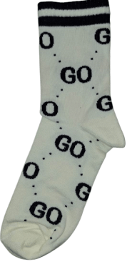 Шкарпетки жіночі класичні Shagal з малюнком Gо розмір 23-25 молочний