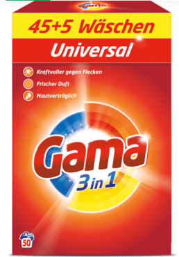 Пральний порошок Gama універсальний 50 прань 3 кг