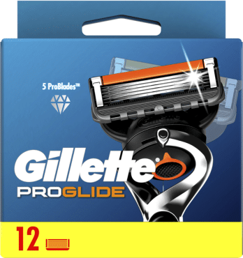 Сменные картриджи для бритья мужского лезвия Gillette Fusion5 ProGlide 12 шт