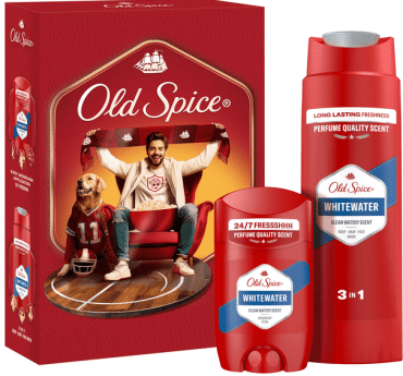 Подарочный набор Old Spice Sports Fan Whitewater дезодорант-стек 50 мл + гель для душа 3-в-1 250 мл фото 1