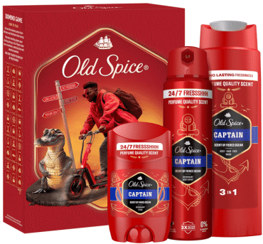 Подарочный набор Old Spice Urban Traveller Captain дез спрей 150 мл + дез сток 50 мл + гель для душа-шампунь 2в1 250 мл фото 1