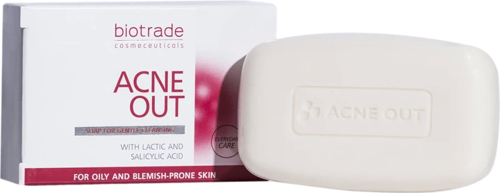 Мило-догляд для глибокого очищення шкіри обличчя Biotrade ACNE OUT 100 г
