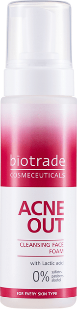 Піна для вмивання Biotrade Acne Out з молочною кислотою для чутливої шкіри 150 мл