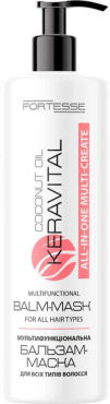 Бальзам-маска для волосся Fortesse keravital multi-create з кокосовою олією та UV-фільтром 400 мл