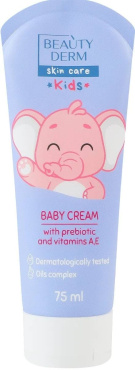 Крем Beauty Derm Kids детский универсальный с пребиотиком и витаминами А,Е 75 мл