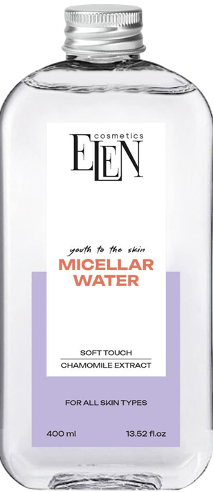 Міцелярна вода ELEN cosmetics для всіх типів шкіри 400 мл