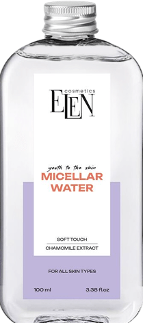Міцелярна вода ELEN cosmetics для всіх типів шкіри 100 мл