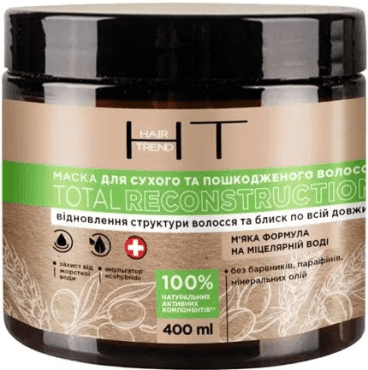 Маска HAIR TREND для сухих и поврежденных волос Total Reconstruction 400 мл