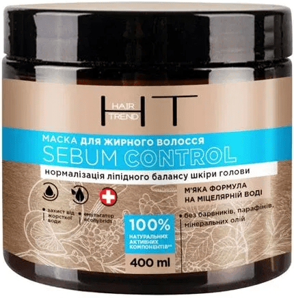 Маска HAIR TREND для жирного волосся Sebum Control 400 мл