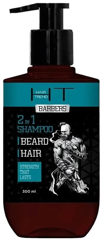 Мужской шампунь HAIR TREND 2 в 1 для бороды и волос 300 мл